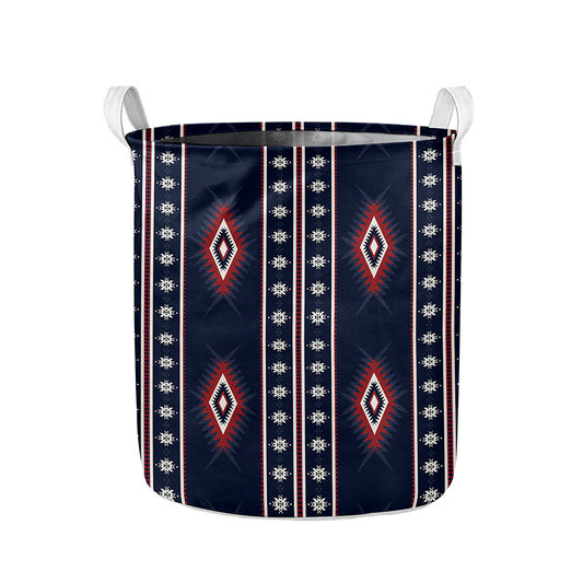 Native Tribal Navajo Pattern Print Collapsible Laundry Basket