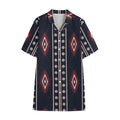 Native Tribal Navajo Pattern Print Cotton Hawaiian Shirt