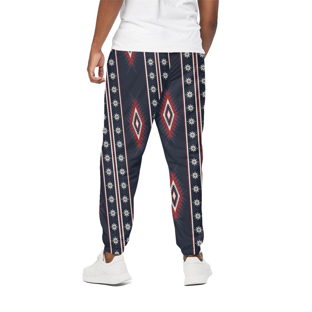 Native Tribal Navajo Pattern Print Cotton Pants