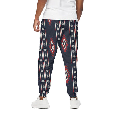 Native Tribal Navajo Pattern Print Cotton Pants