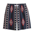 Native Tribal Navajo Pattern Print Cotton Shorts