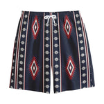 Native Tribal Navajo Pattern Print Cotton Shorts