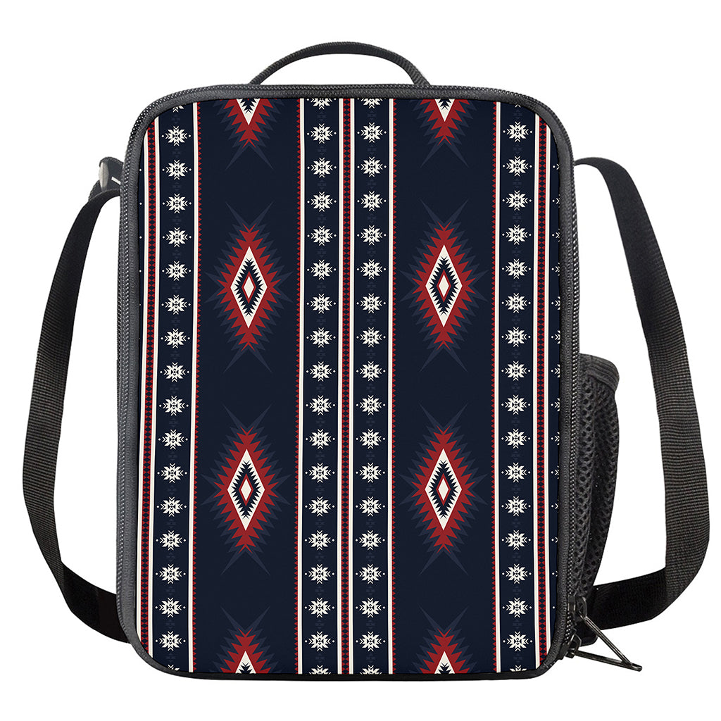 Native Tribal Navajo Pattern Print Crossbody Lunch Bag