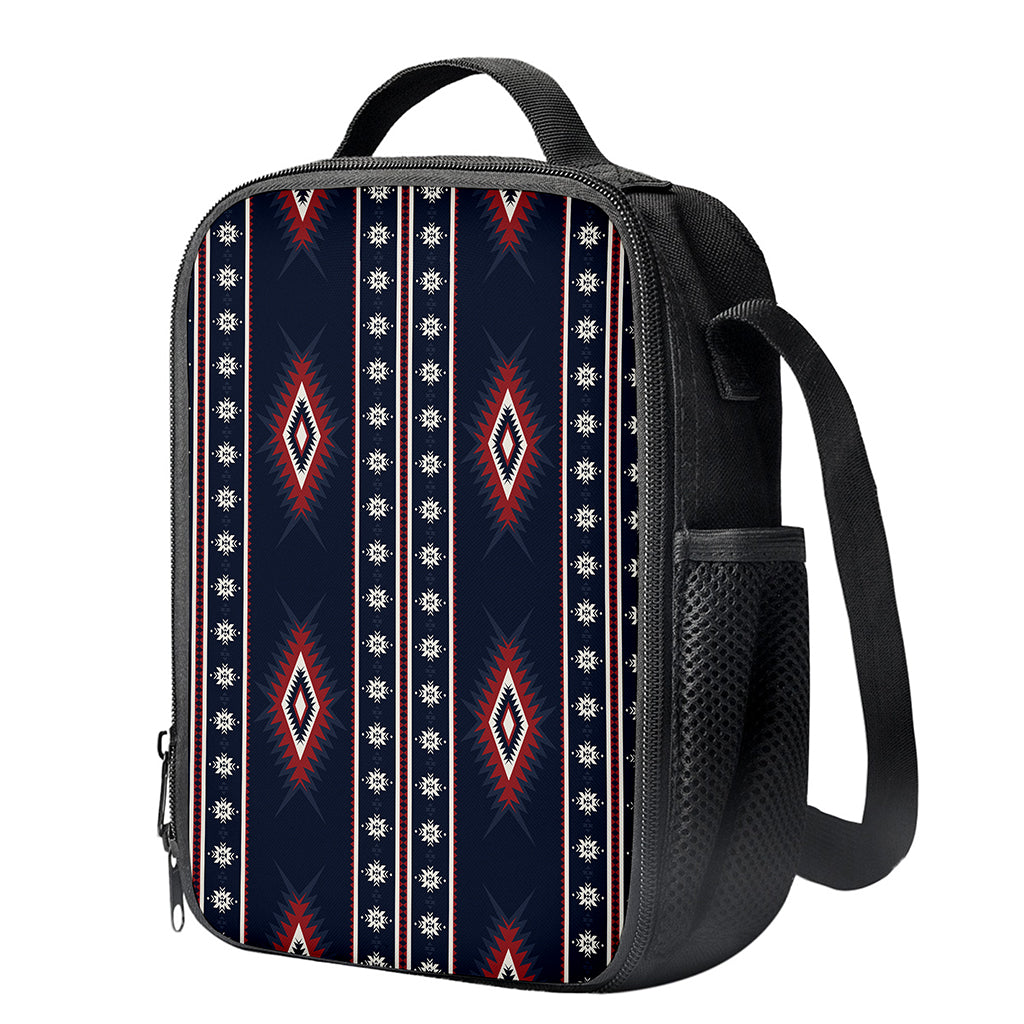 Native Tribal Navajo Pattern Print Crossbody Lunch Bag