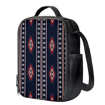 Native Tribal Navajo Pattern Print Crossbody Lunch Bag