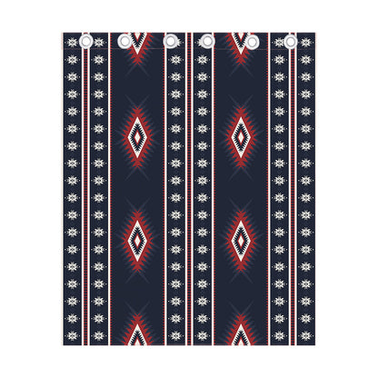 Native Tribal Navajo Pattern Print Curtain
