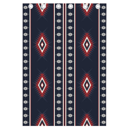 Native Tribal Navajo Pattern Print Curtain