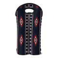 Native Tribal Navajo Pattern Print Double Neoprene Wine Tote
