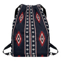 Native Tribal Navajo Pattern Print Drawstring Backpack