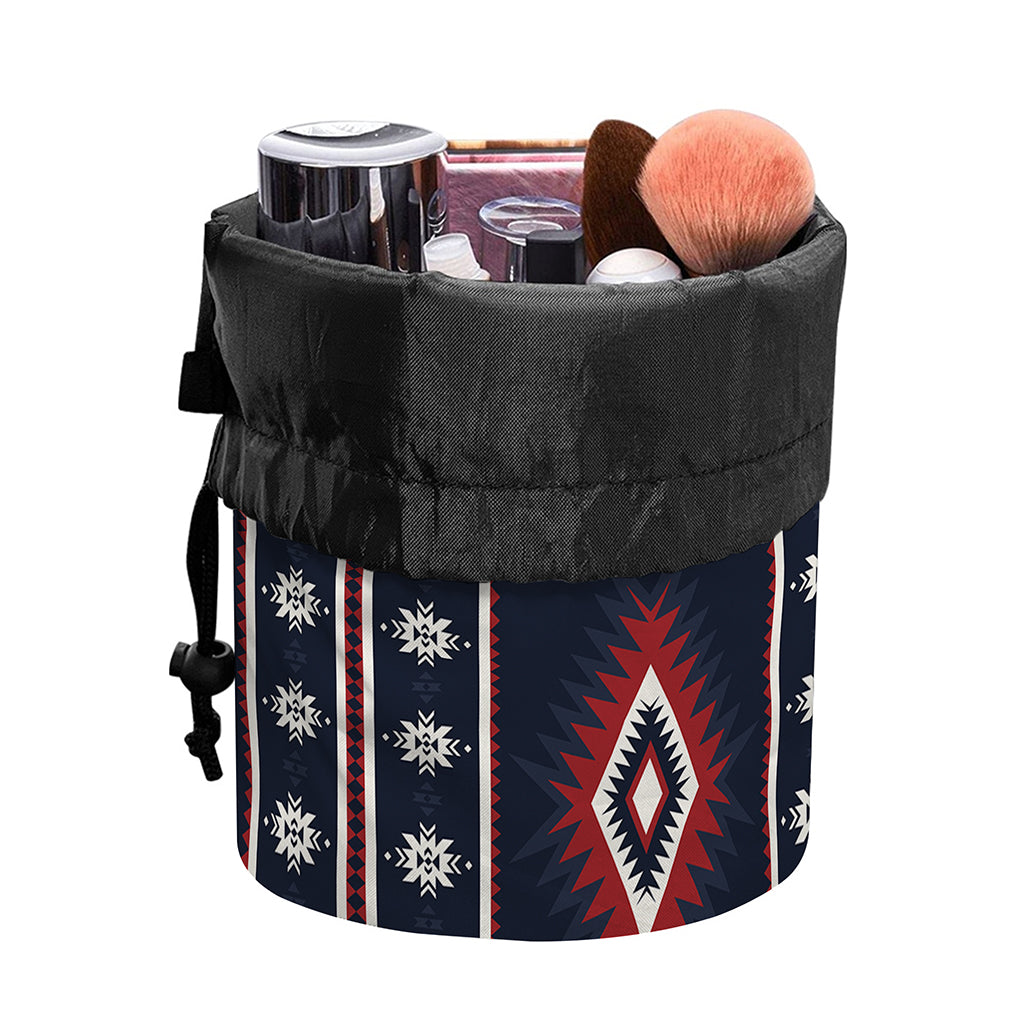Native Tribal Navajo Pattern Print Drawstring Makeup Bag