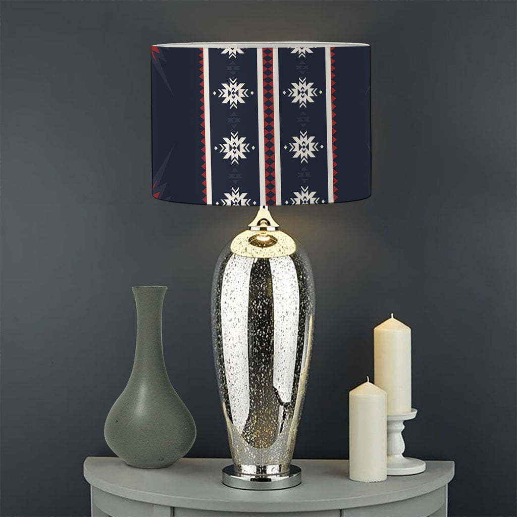 Native Tribal Navajo Pattern Print Drum Lamp Shade