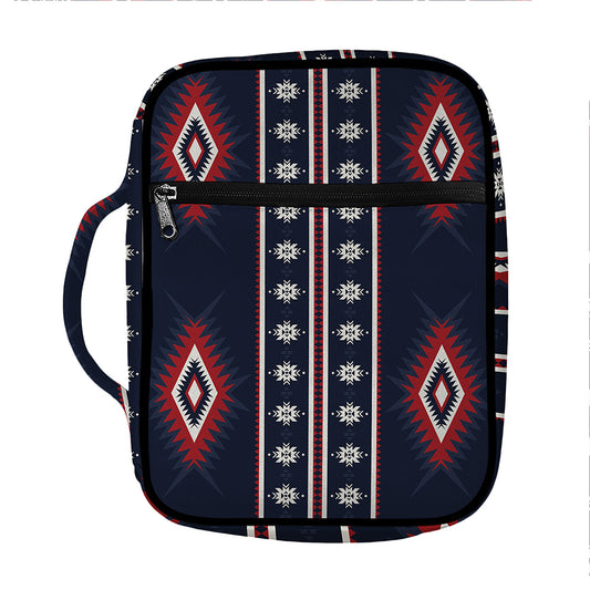 Native Tribal Navajo Pattern Print Front Pocket Bible Bag