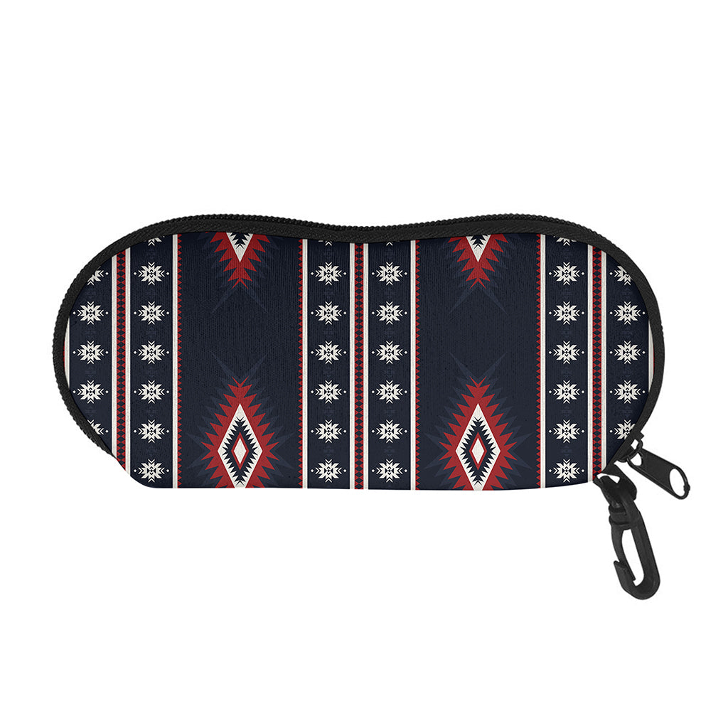 Native Tribal Navajo Pattern Print Glasses Case