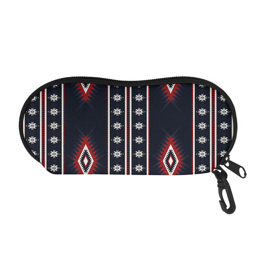 Native Tribal Navajo Pattern Print Glasses Case