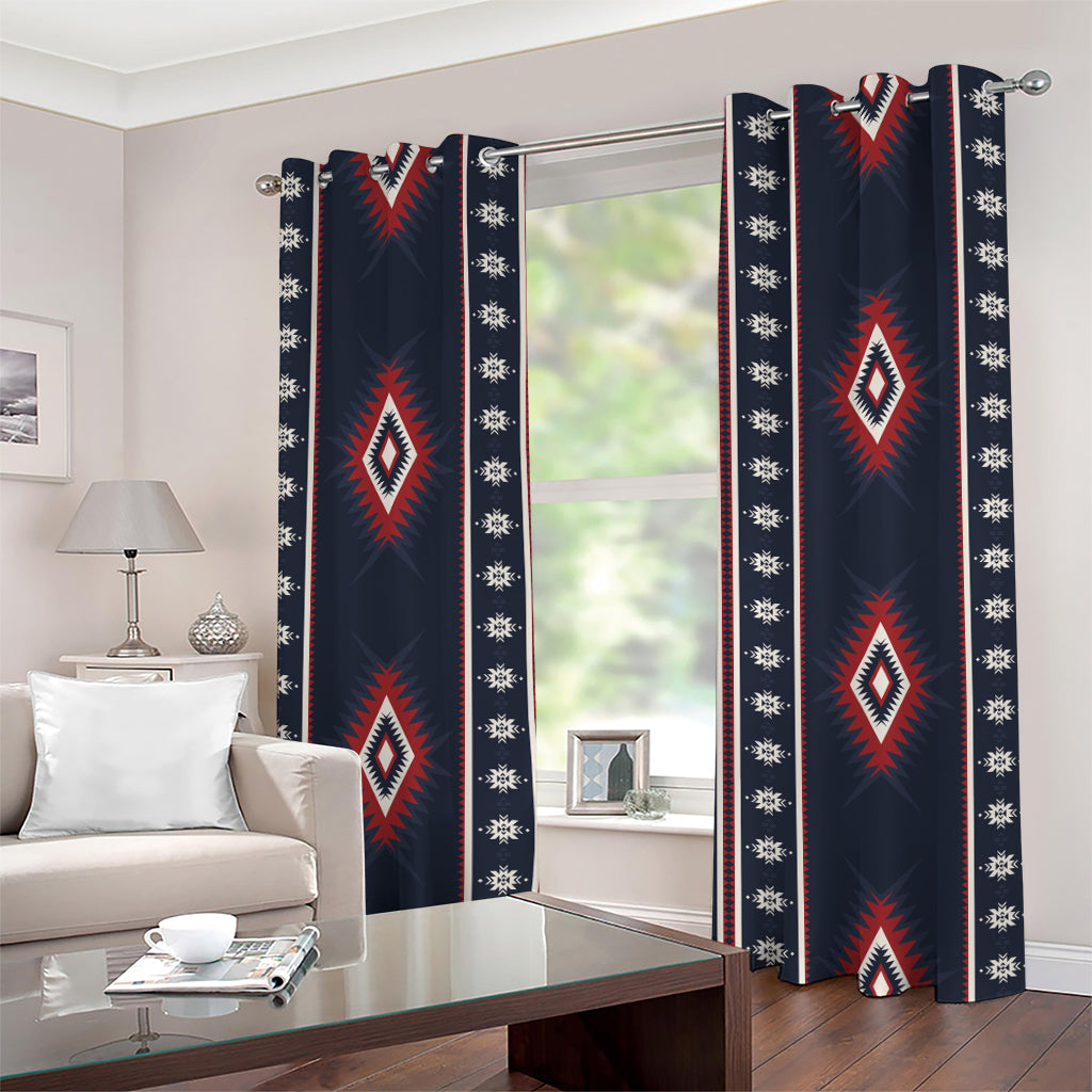 Native Tribal Navajo Pattern Print Grommet Curtains