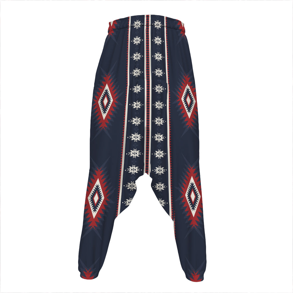 Native Tribal Navajo Pattern Print Hammer Pants