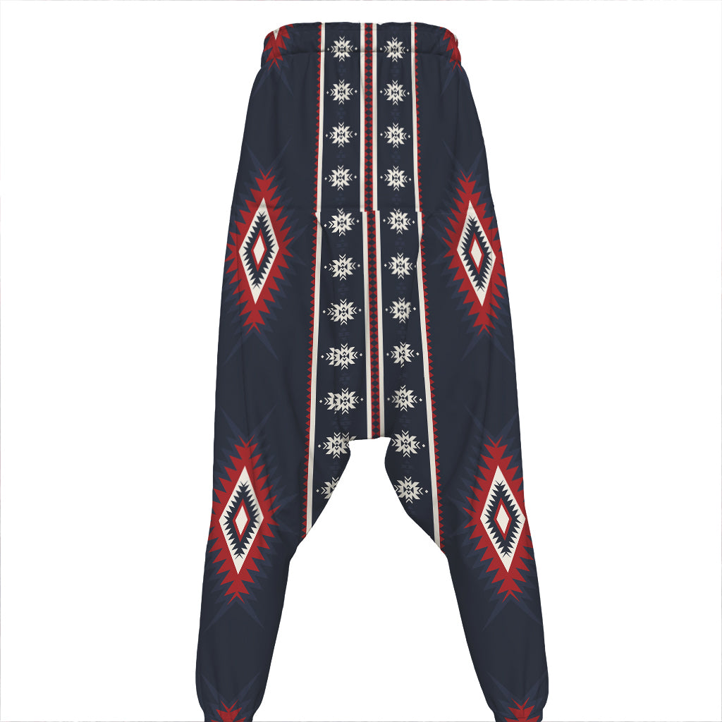 Native Tribal Navajo Pattern Print Hammer Pants
