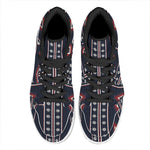 Native Tribal Navajo Pattern Print High Top Leather Sneakers
