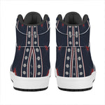 Native Tribal Navajo Pattern Print High Top Leather Sneakers