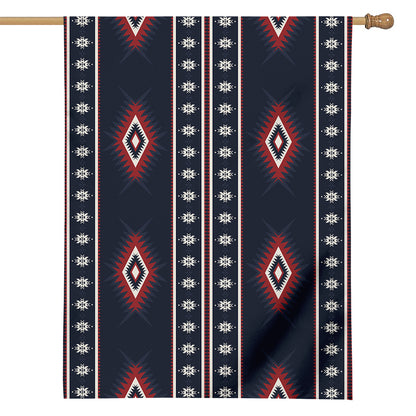 Native Tribal Navajo Pattern Print House Flag