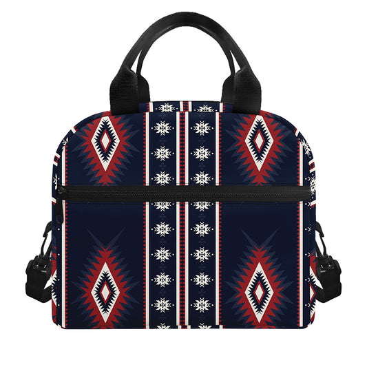 Native Tribal Navajo Pattern Print Insulated Lunch Bag