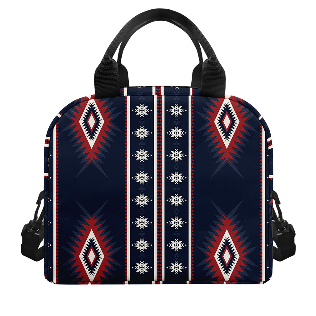 Native Tribal Navajo Pattern Print Insulated Lunch Bag