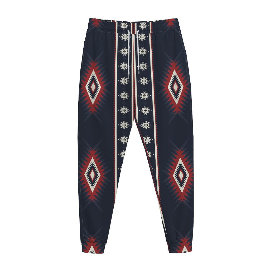 Native Tribal Navajo Pattern Print Jogger Pants