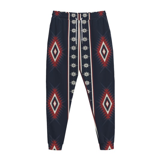 Native Tribal Navajo Pattern Print Jogger Pants