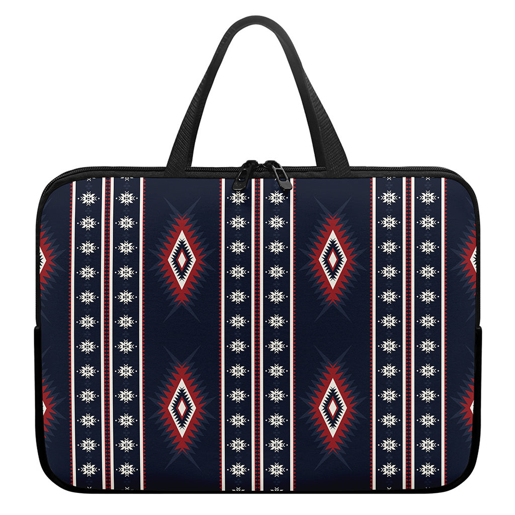 Native Tribal Navajo Pattern Print Laptop Sleeve With Handle