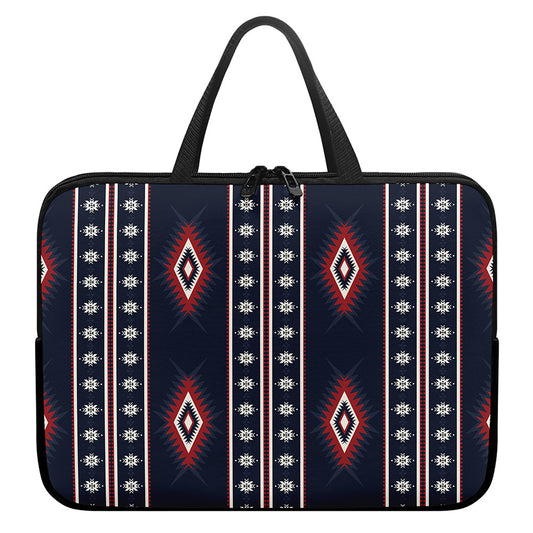 Native Tribal Navajo Pattern Print Laptop Sleeve With Handle