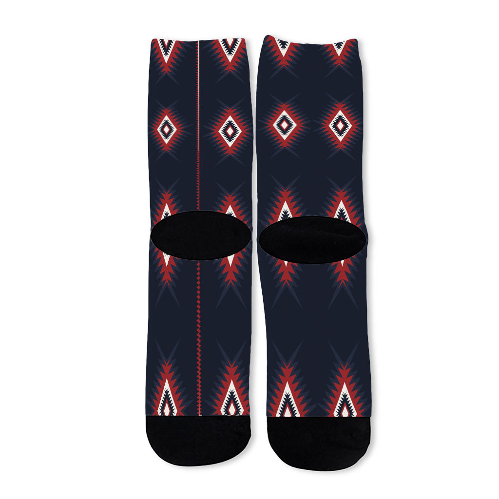 Native Tribal Navajo Pattern Print Long Socks