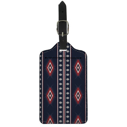 Native Tribal Navajo Pattern Print Luggage Tag