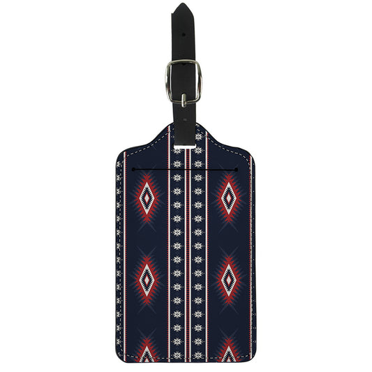 Native Tribal Navajo Pattern Print Luggage Tag