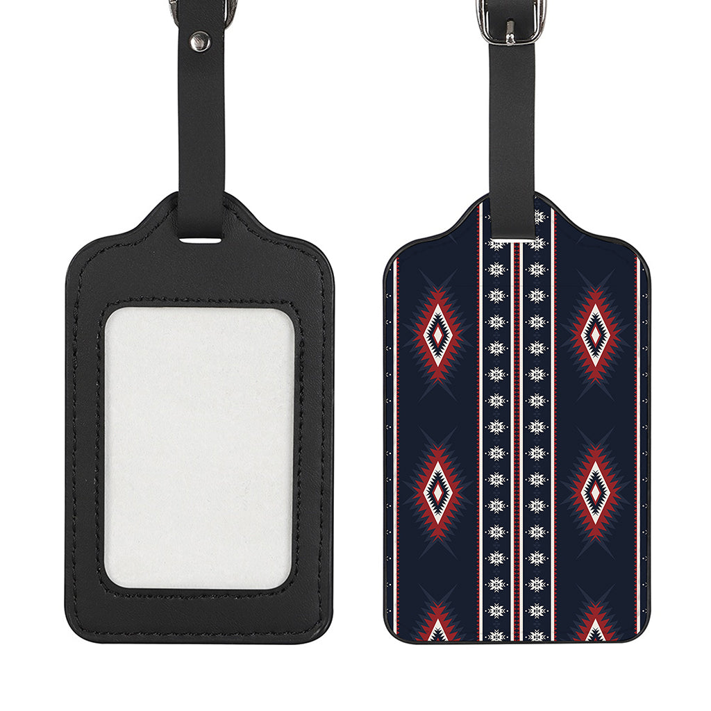 Native Tribal Navajo Pattern Print Luggage Tag