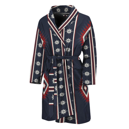 Native Tribal Navajo Pattern Print Men's Bathrobe