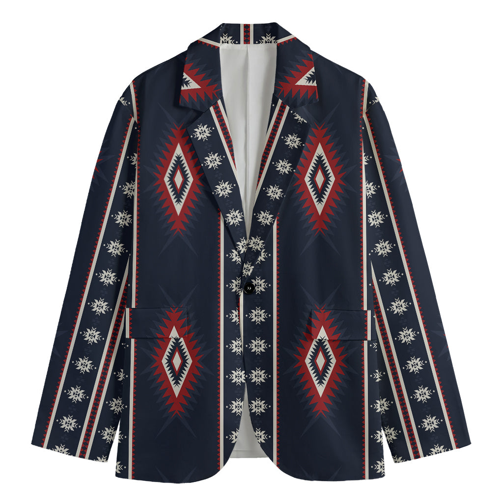 Native Tribal Navajo Pattern Print Men's Blazer