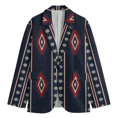 Native Tribal Navajo Pattern Print Men's Blazer