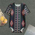 Native Tribal Navajo Pattern Print Men's Bodysuit