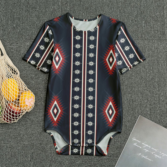 Native Tribal Navajo Pattern Print Men's Bodysuit