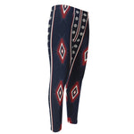 Native Tribal Navajo Pattern Print Men's Compression Pants