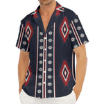Native Tribal Navajo Pattern Print Men's Deep V-Neck Shirt