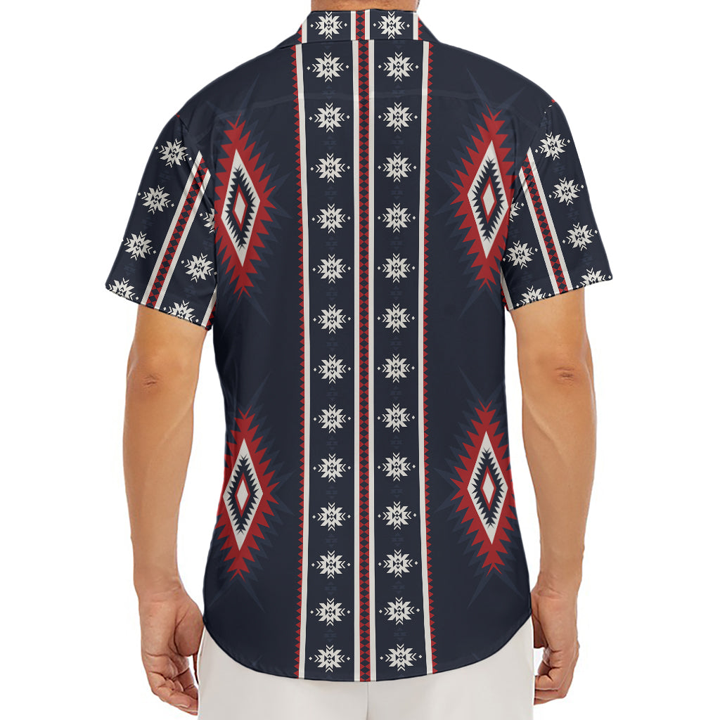 Native Tribal Navajo Pattern Print Men's Deep V-Neck Shirt