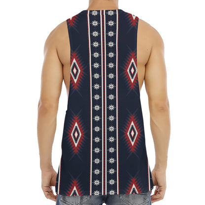 Native Tribal Navajo Pattern Print Men's Muscle Tank Top