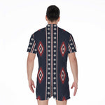 Native Tribal Navajo Pattern Print Men's Rompers