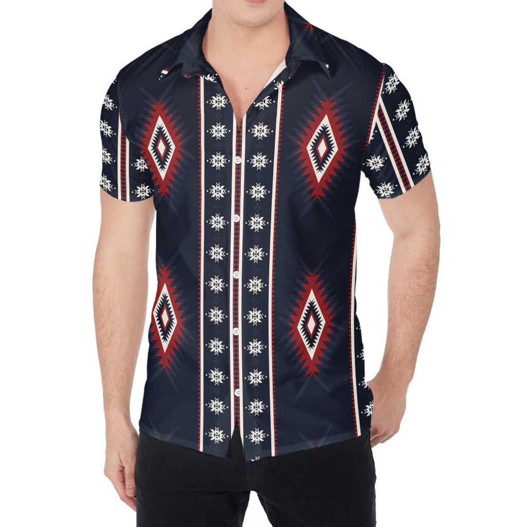 Native Tribal Navajo Pattern Print Men's Shirt