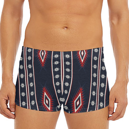 Native Tribal Navajo Pattern Print Men's Short Boxer Briefs