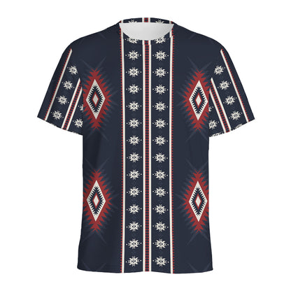 Native Tribal Navajo Pattern Print Men's Sports T-Shirt