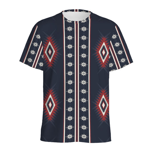 Native Tribal Navajo Pattern Print Men's Sports T-Shirt