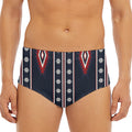 Native Tribal Navajo Pattern Print Men's Triangle Swim Briefs