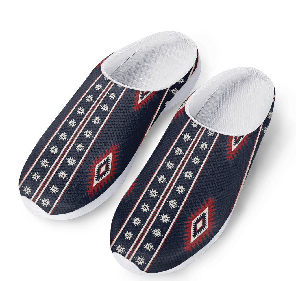 Native Tribal Navajo Pattern Print Mesh Casual Shoes